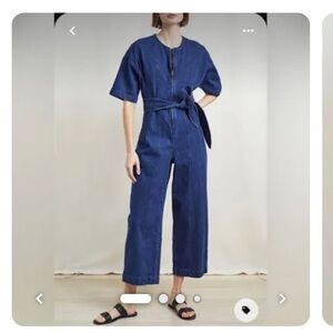 Apiece Apart Indigo Denim Jumpsuit
